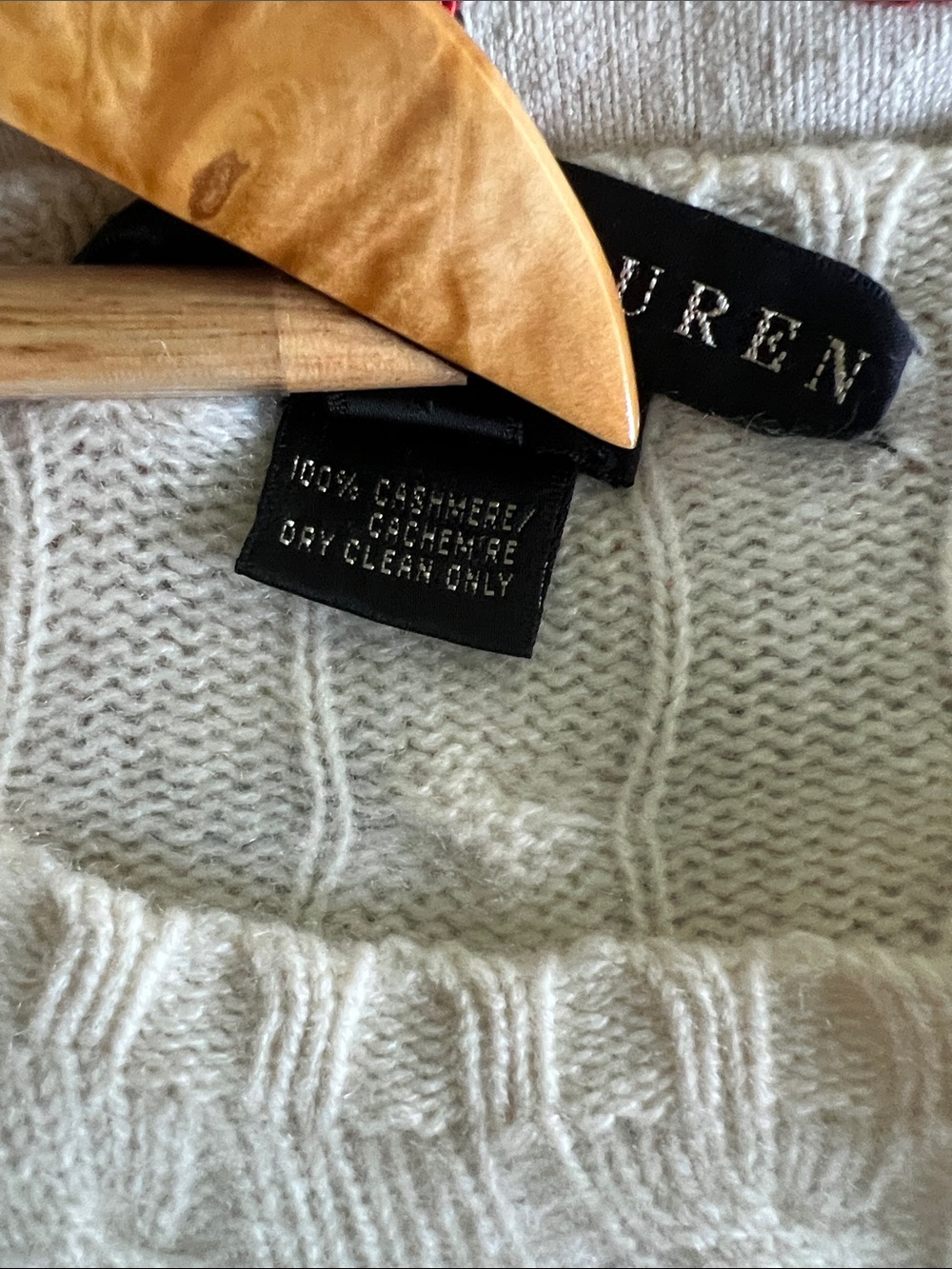 Ralph Lauren Black Label Cashmere Cable-Knit Crewneck slim Sweater - Picture 6 of 6